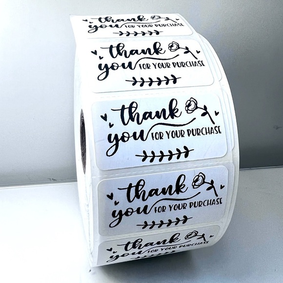 Handmade Other - Thank You for your purchase 2in | Shipping
Supplies Pack of 100 Labels NWT